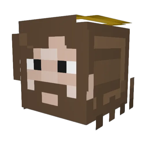 osFERPHY Minecraft avatar head, 3D render