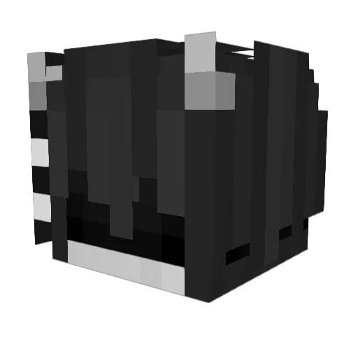 osaaaaaka Minecraft avatar head, 3D render