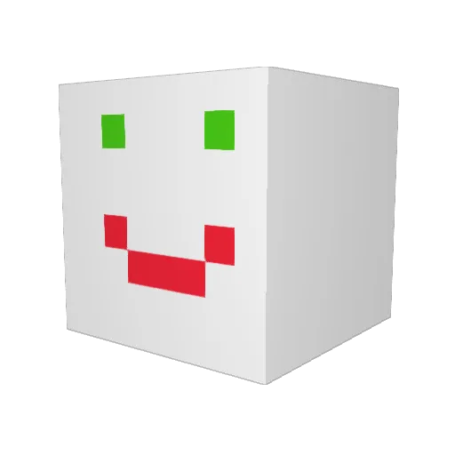 osakochan Minecraft avatar head, 3D render