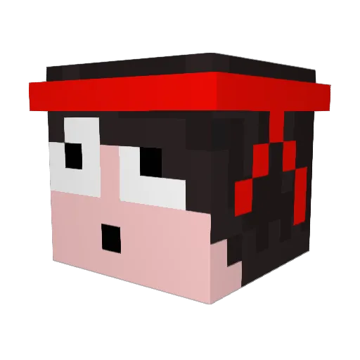 osamabinIagging Minecraft avatar head, 3D render