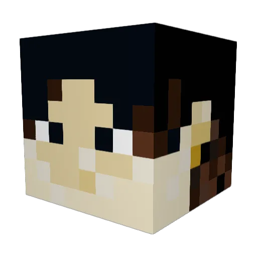 osamu0906 Minecraft avatar head, 3D render