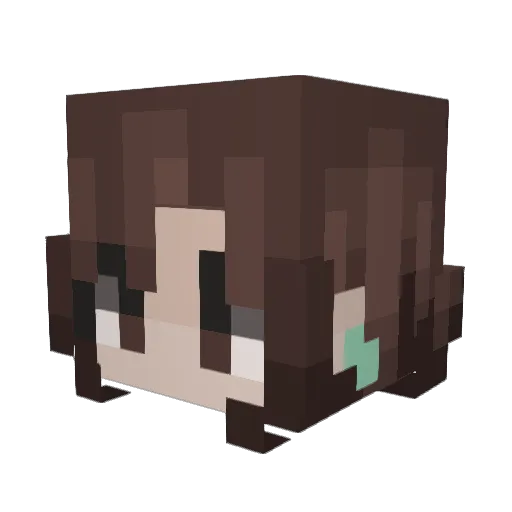 osaski Minecraft avatar head, 3D render