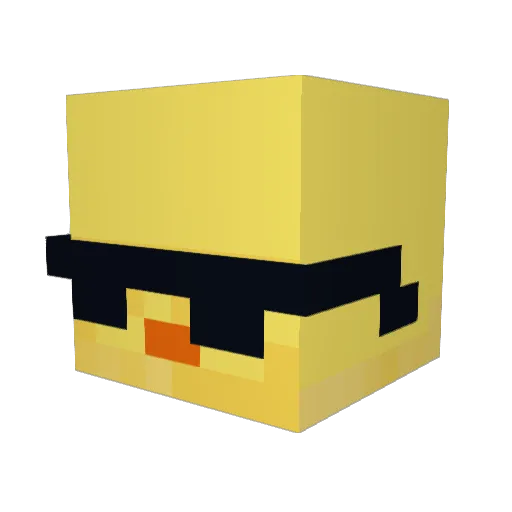 oscaly Minecraft avatar head, 3D render