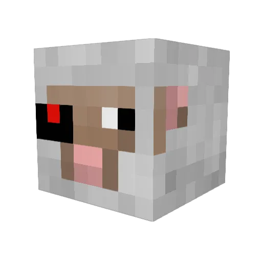 oscar102601 Minecraft avatar head, 3D render