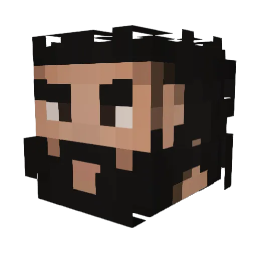 oscar911026 Minecraft avatar head, 3D render