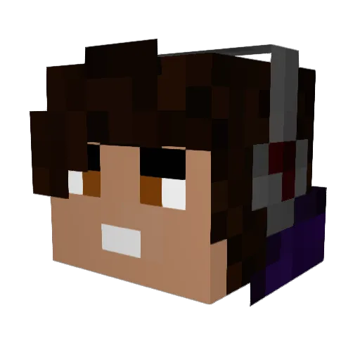 oscar9 Minecraft avatar head, 3D render