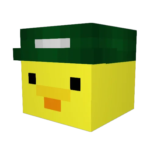 oscarGHG Minecraft avatar head, 3D render