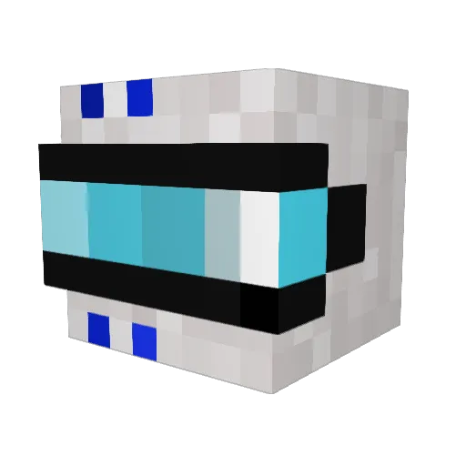 oscarale Minecraft avatar head, 3D render