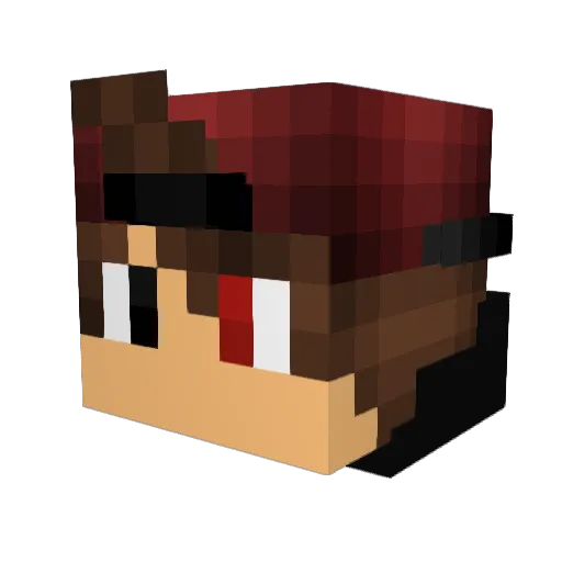 oscarcabreraa_ Minecraft avatar head, 3D render