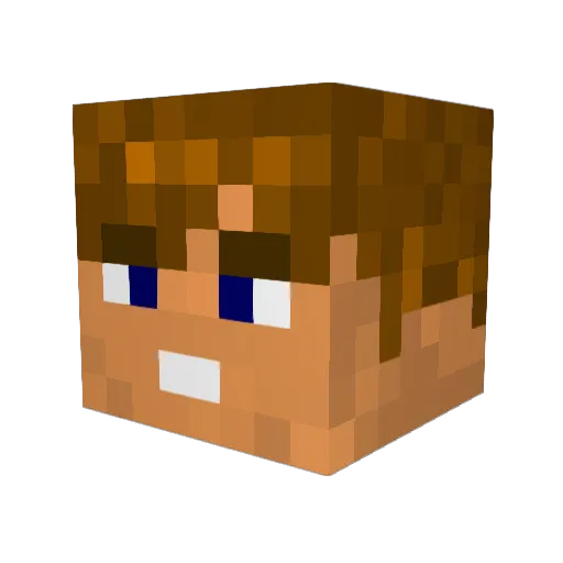 oscarlegi Minecraft avatar head, 3D render