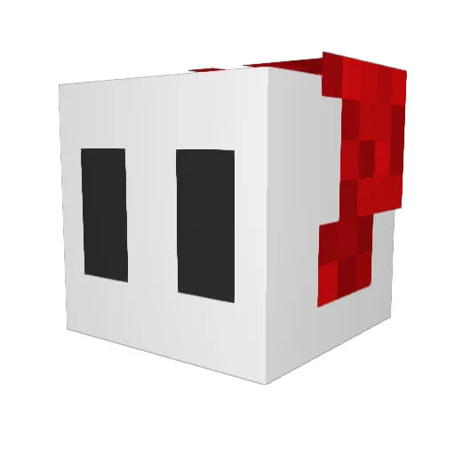 oscarysk Minecraft avatar head, 3D render