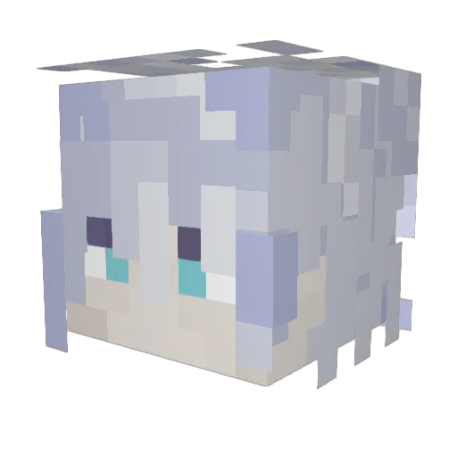 oscero Minecraft avatar head, 3D render