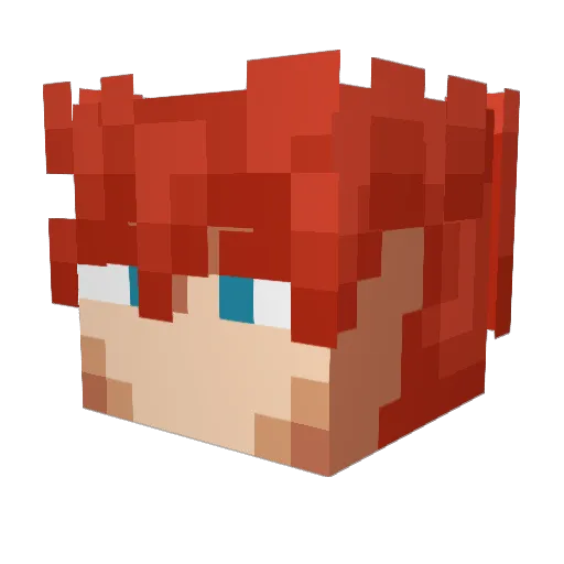 oschti5_ Minecraft avatar head, 3D render