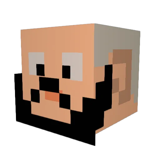 osckippy Minecraft avatar head, 3D render