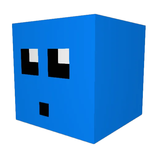 osdesa Minecraft avatar head, 3D render