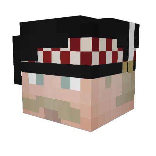 osecus Minecraft avatar head, 3D render