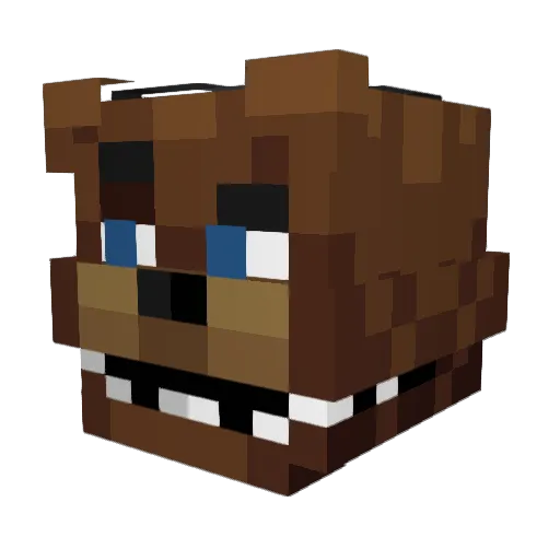 osgm Minecraft avatar head, 3D render