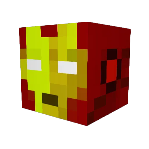 oshiosan Minecraft avatar head, 3D render