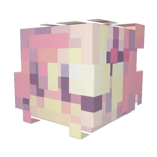 oshiyah Minecraft avatar head, 3D render