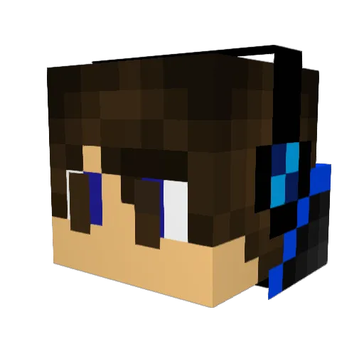 oshjosh Minecraft avatar head, 3D render