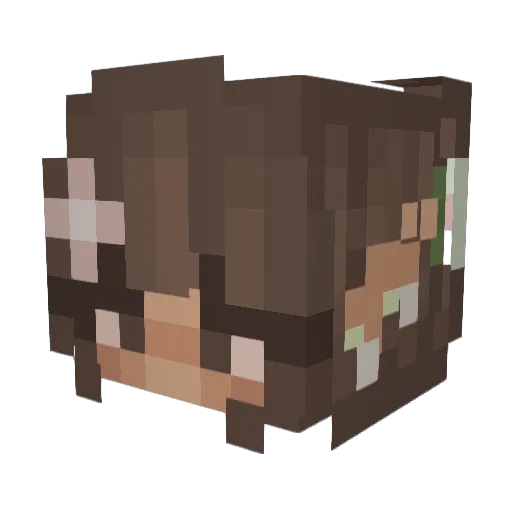 oshmivia Minecraft avatar head, 3D render