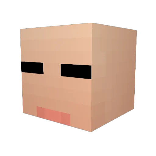 oshousan Minecraft avatar head, 3D render