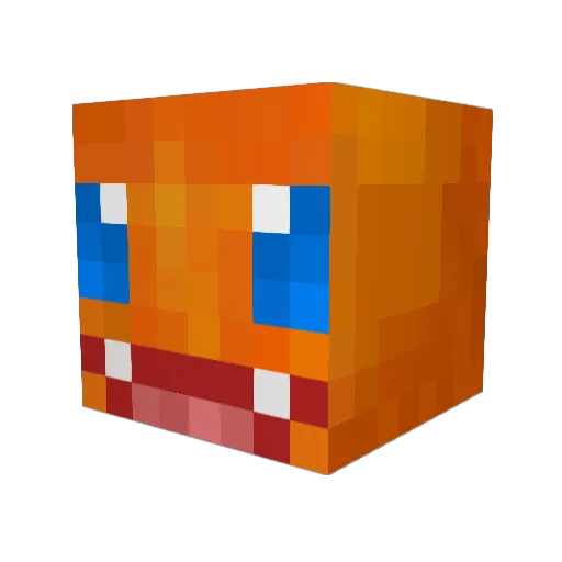 oshouu Minecraft avatar head, 3D render