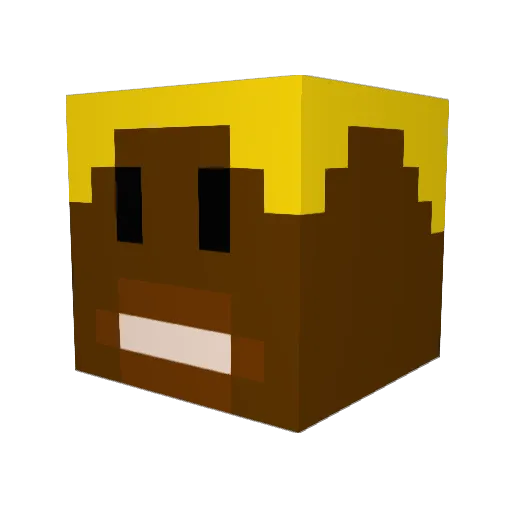 osian12 Minecraft avatar head, 3D render