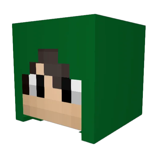 osipxd Minecraft avatar head, 3D render