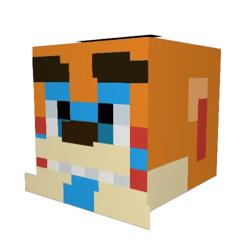 osito404 Minecraft avatar head, 3D render