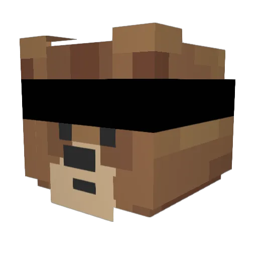 ositoninja Minecraft avatar head, 3D render