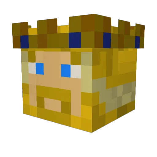 osjiwarrior Minecraft avatar head, 3D render