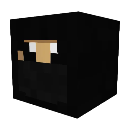 oskarboczek Minecraft avatar head, 3D render