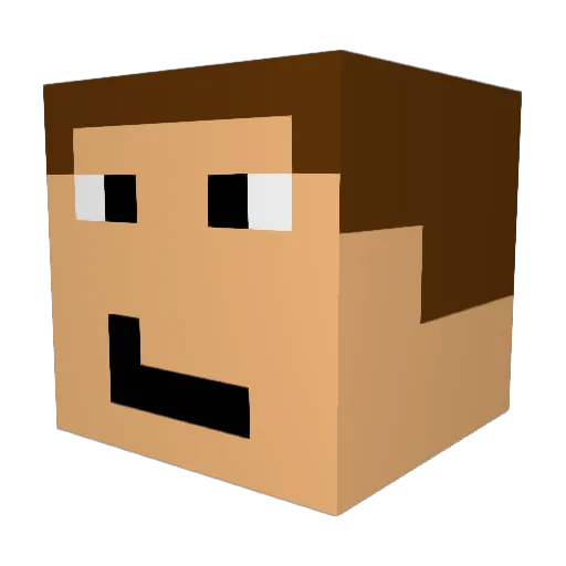 oskarek1333 Minecraft avatar head, 3D render