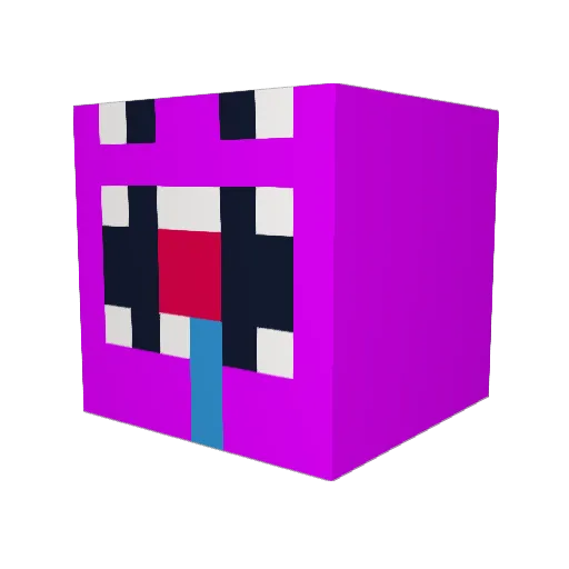 oskarkraack Minecraft avatar head, 3D render