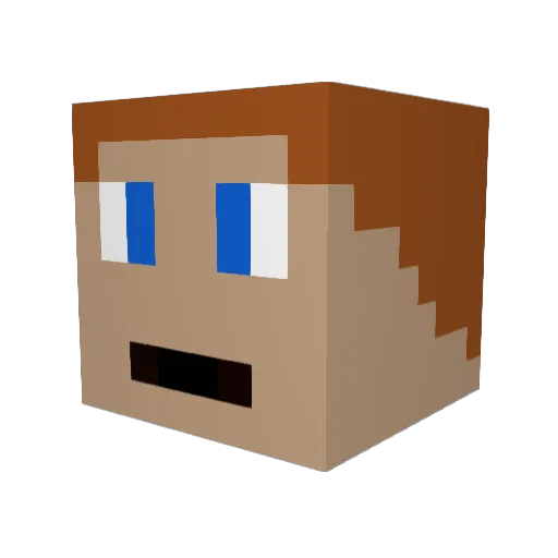 oskarrro2137 Minecraft avatar head, 3D render