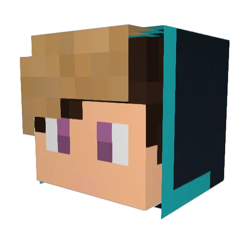 oskarw7 Minecraft avatar head, 3D render