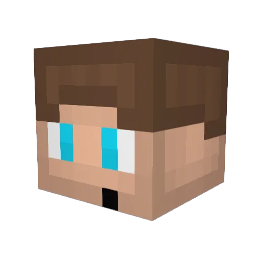 oskeposke Minecraft avatar head, 3D render