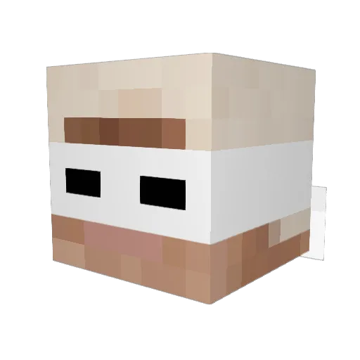 oskvs Minecraft avatar head, 3D render