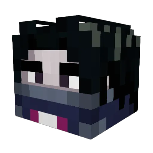 osm1nogYT Minecraft avatar head, 3D render