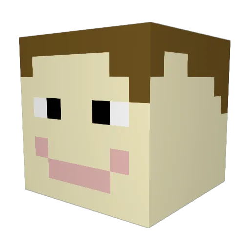 osmaci Minecraft avatar head, 3D render