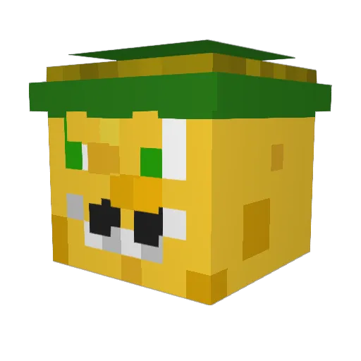 osmin_gaming Minecraft avatar head, 3D render