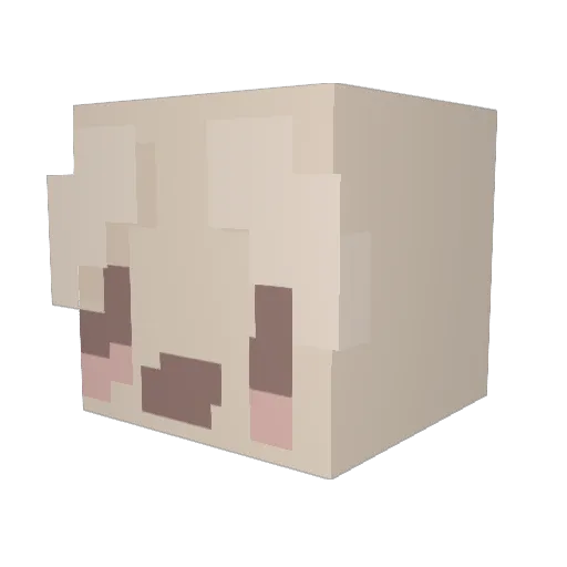 osmoothie Minecraft avatar head, 3D render