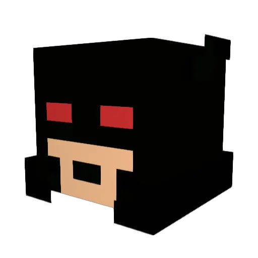 osmxz Minecraft avatar head, 3D render