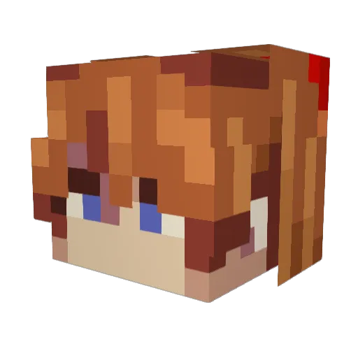osnns Minecraft avatar head, 3D render