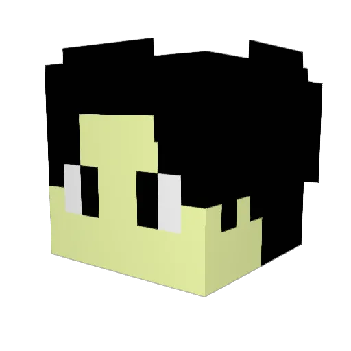osoku1790 Minecraft avatar head, 3D render