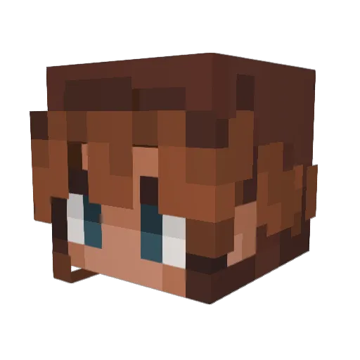 osolop Minecraft avatar head, 3D render