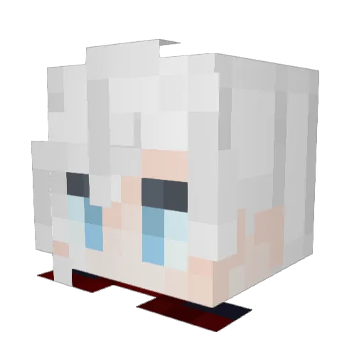 osoutriV Minecraft avatar head, 3D render
