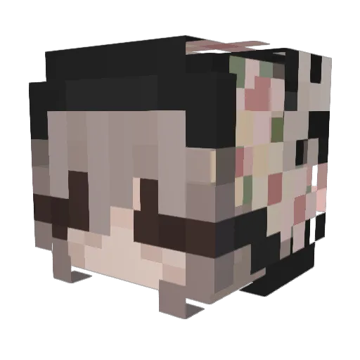 osowithastikk Minecraft avatar head, 3D render
