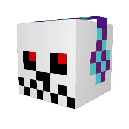 ospiroka Minecraft avatar head, 3D render